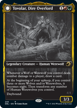 Image of Tovolar, Dire Overlord // Tovolar, the Midnight Scourge [Innistrad: Double Feature]