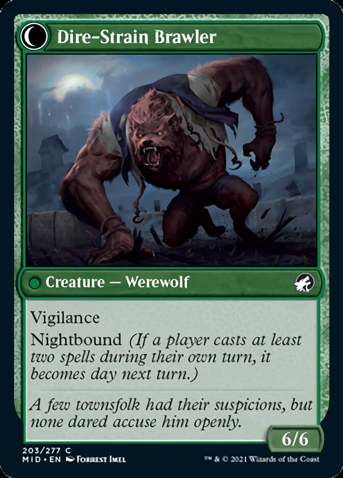 Image of Tireless Hauler // Dire-Strain Brawler [Innistrad: Midnight Hunt]