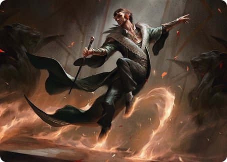 Image of Fleetfoot Dancer Art Card [Streets of New Capenna Art Series]