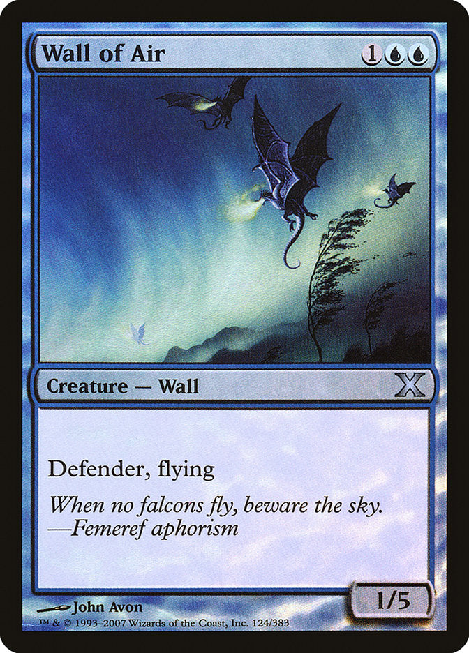 Image of Wall of Air (Premium Foil) [Tenth Edition]