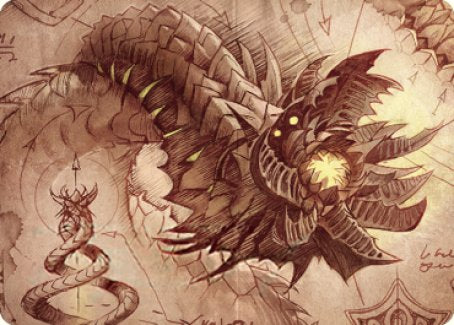 Image of Wurmcoil Engine Art Card [The Brothers' War Art Series]