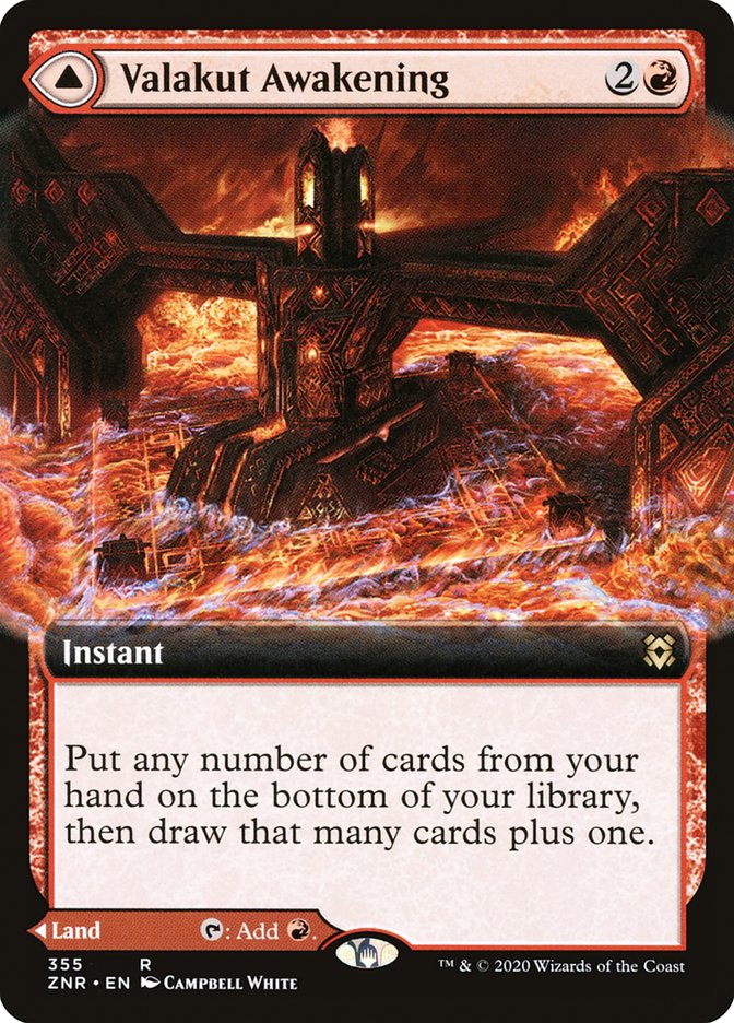 Image of Valakut Awakening // Valakut Stoneforge (Extended Art) [Zendikar Rising]