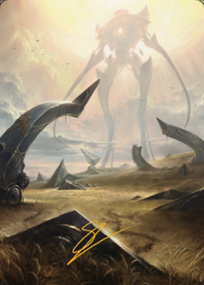 Image of Plains (1) Art Card (Gold-Stamped Signature) [The Brothers' War Art Series]