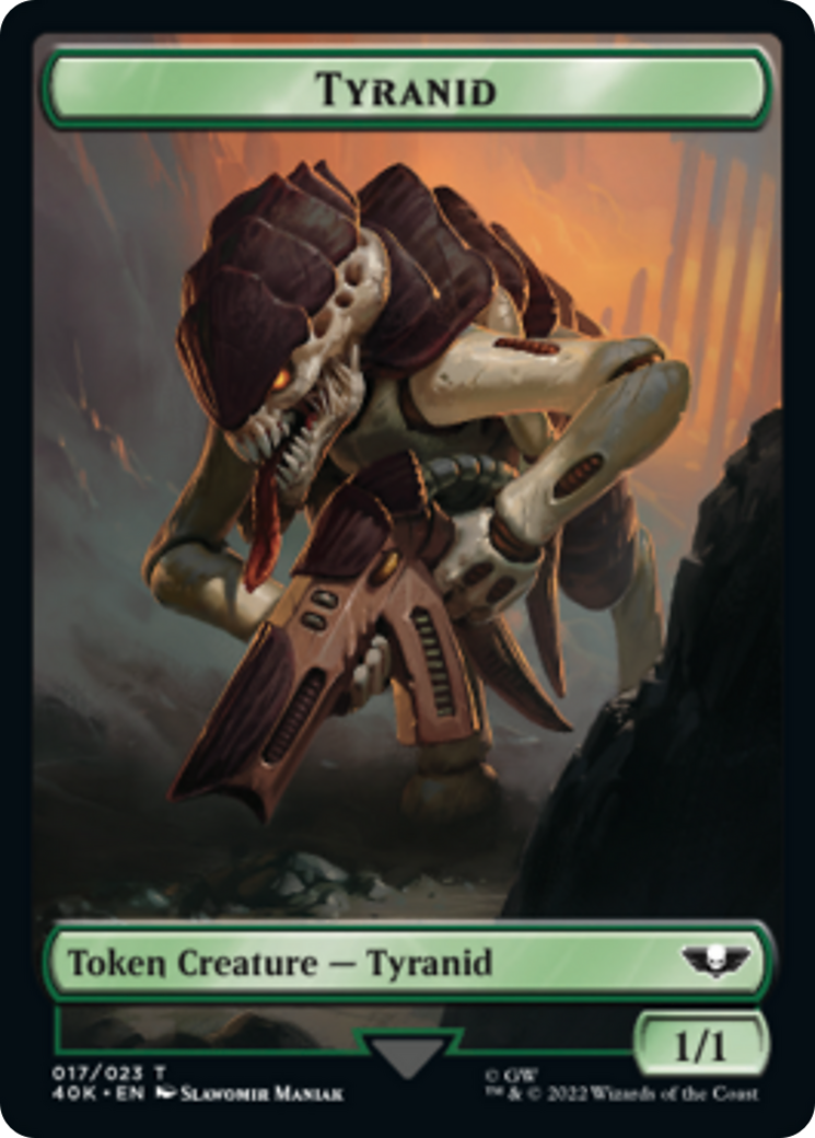 Image of Tyranid (17) // Tyranid (18) Double-Sided Token [Warhammer 40,000 Tokens]
