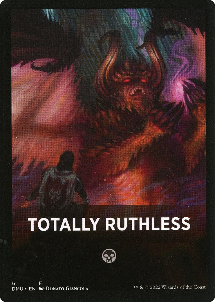 Image of Totally Ruthless Theme Card [Dominaria United Tokens]