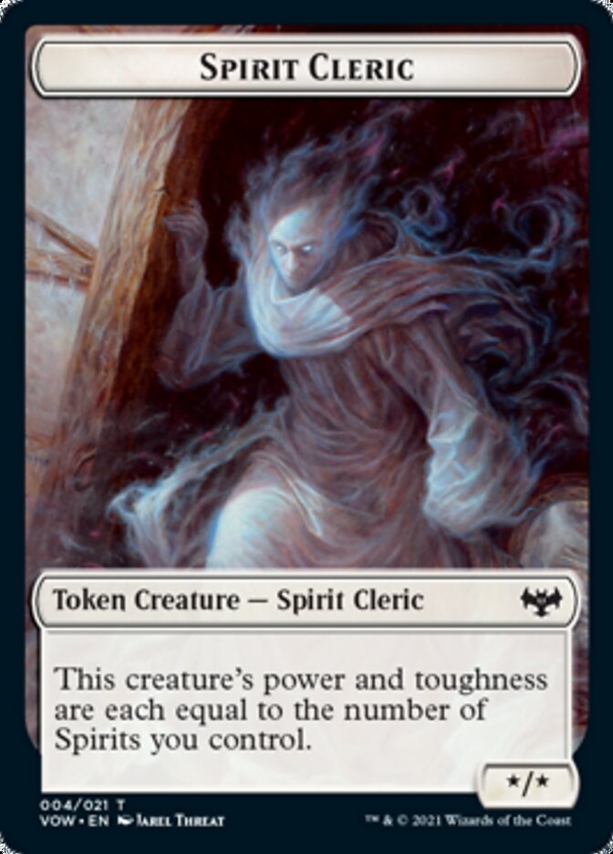 Image of Blood // Spirit Cleric Double-Sided Token [Innistrad: Crimson Vow Tokens]