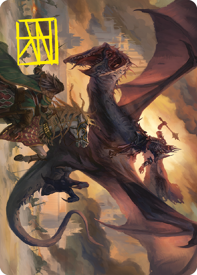 Image of Witch-king, Bringer of Ruin Art Card (Gold-Stamped Signature) [The Lord of the Rings: Tales of Middle-earth Art Series]