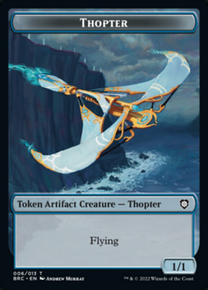 Image of Copy // Thopter (006) Double-Sided Token [The Brothers' War Commander Tokens]
