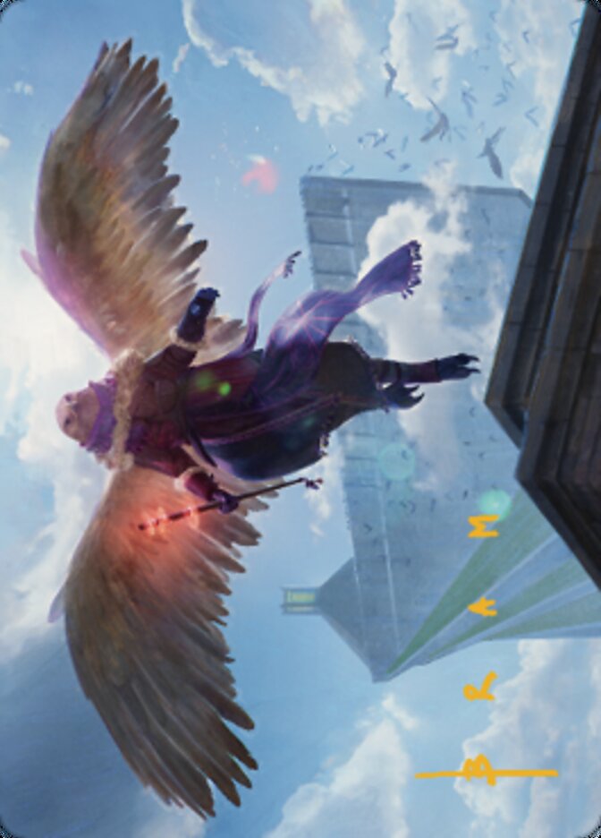 Image of Balmor, Battlemage Captain Art Card 1 (Gold-Stamped Signature) [Dominaria United Art Series]