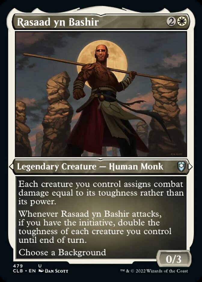 Image of Rasaad yn Bashir (Foil Etched) [Commander Legends: Battle for Baldur's Gate]