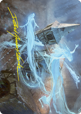 Image of Hallowed Haunting Art Card (Gold-Stamped Signature) [Innistrad: Crimson Vow Art Series]