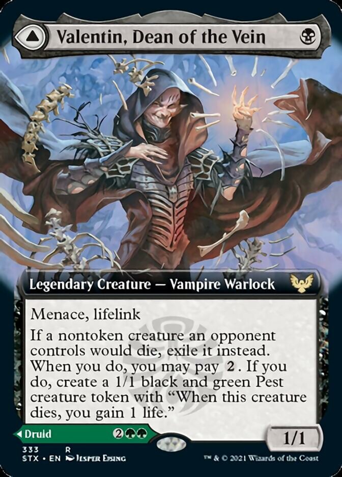 Image of Valentin, Dean of the Vein // Lisette, Dean of the Root (Extended Art) [Strixhaven: School of Mages]