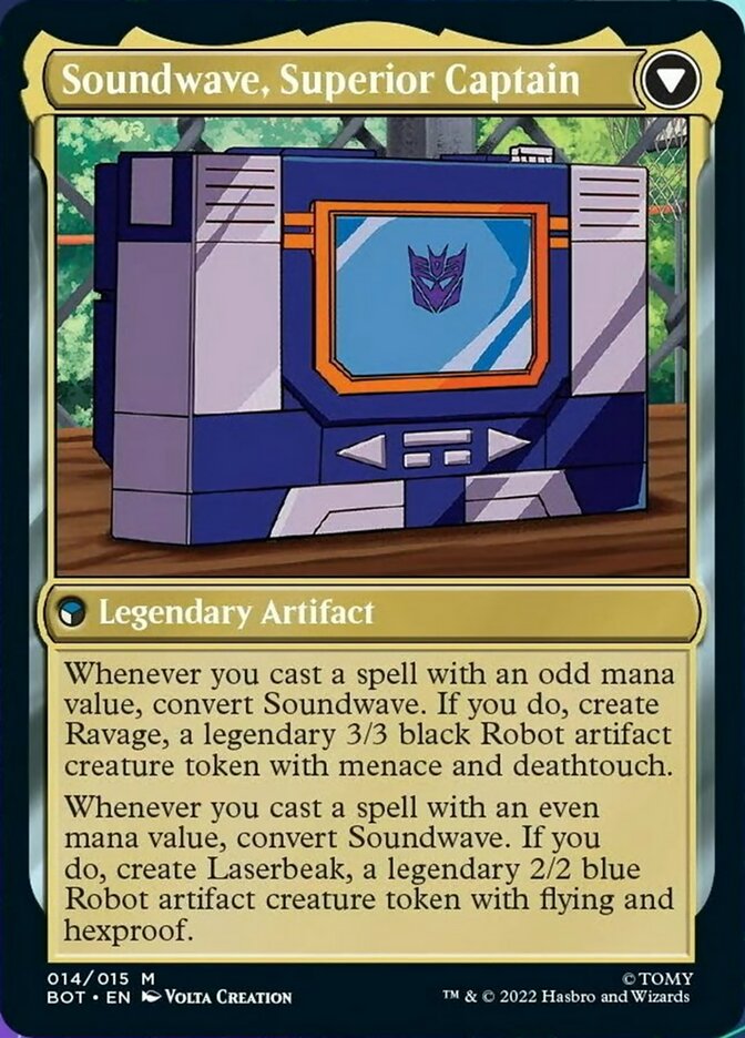 Image of Soundwave, Sonic Spy // Soundwave, Superior Captain [Transformers]