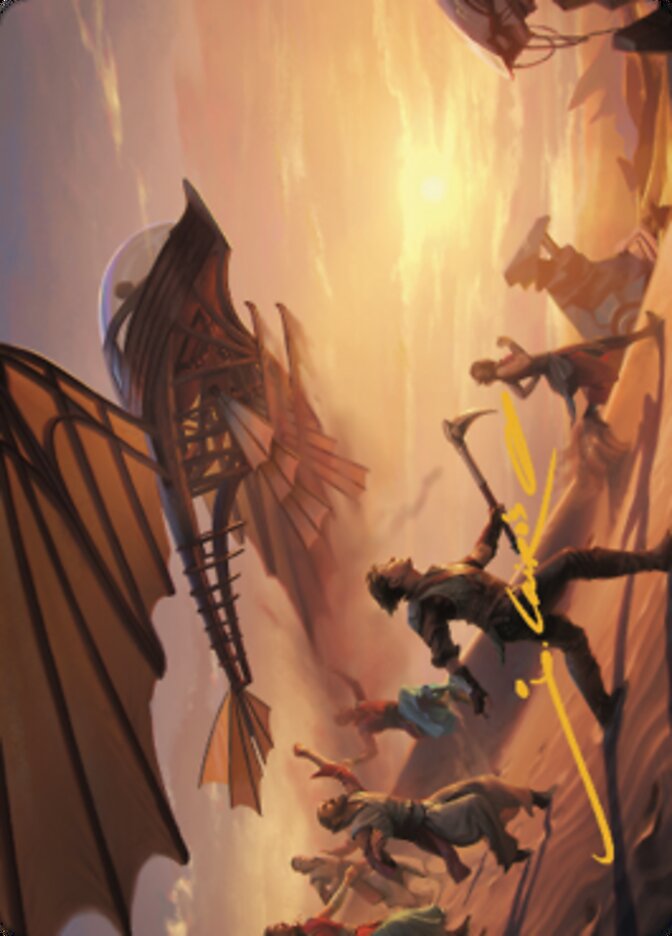 Image of Take Flight Art Card (Gold-Stamped Signature) [The Brothers' War Art Series]