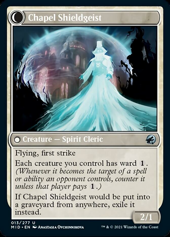 Image of Chaplain of Alms // Chapel Shieldgeist [Innistrad: Midnight Hunt]