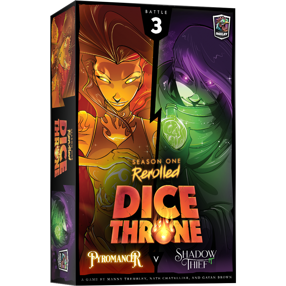 Image of Dice Throne Season 1 Rerolled: Pyromancer Vs Shadow Thief (Battle 3)