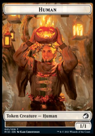 Image of Human // Spider Double-Sided Token [Innistrad: Midnight Hunt Tokens]
