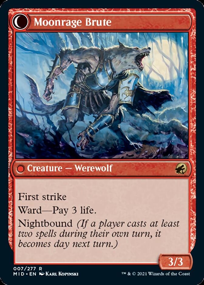 Image of Brutal Cathar // Moonrage Brute [Innistrad: Midnight Hunt]