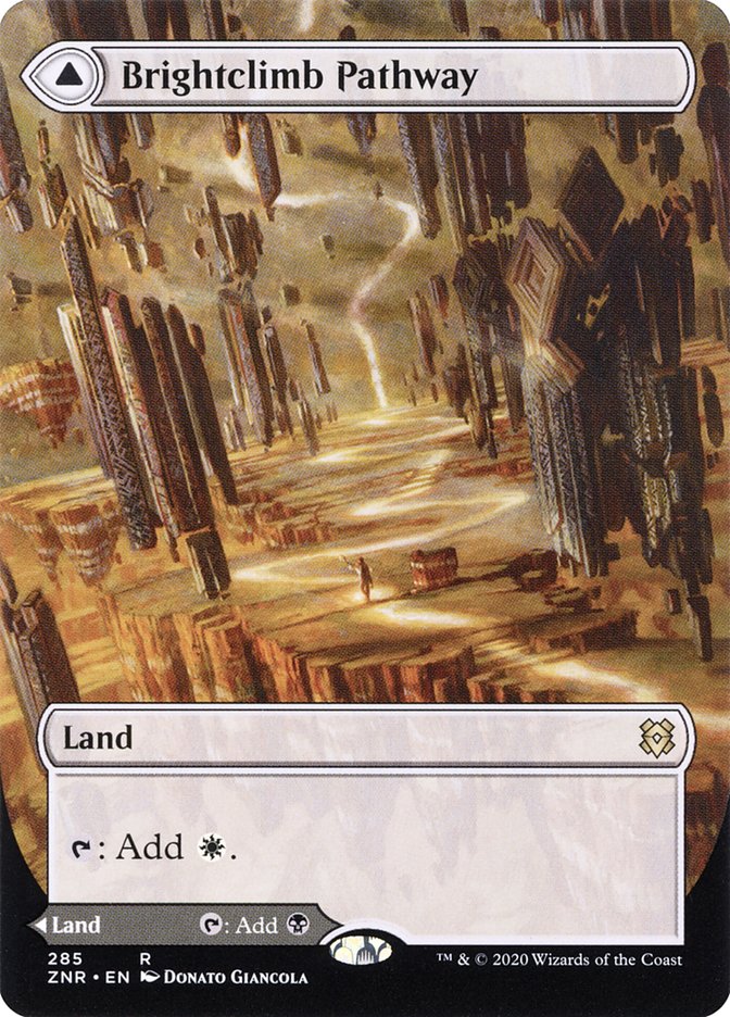Image of Brightclimb Pathway // Grimclimb Pathway (Borderless Alternate Art) [Zendikar Rising]