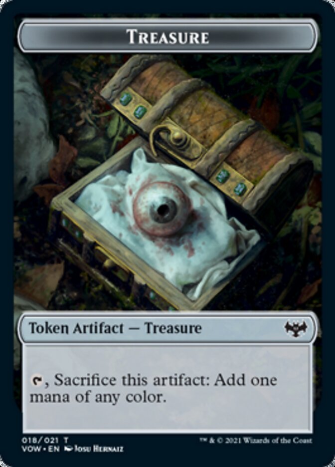 Image of Blood // Treasure Double-Sided Token [Innistrad: Crimson Vow Tokens]