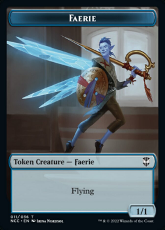 Image of Faerie // Rogue Double-Sided Token [Streets of New Capenna Commander Tokens]