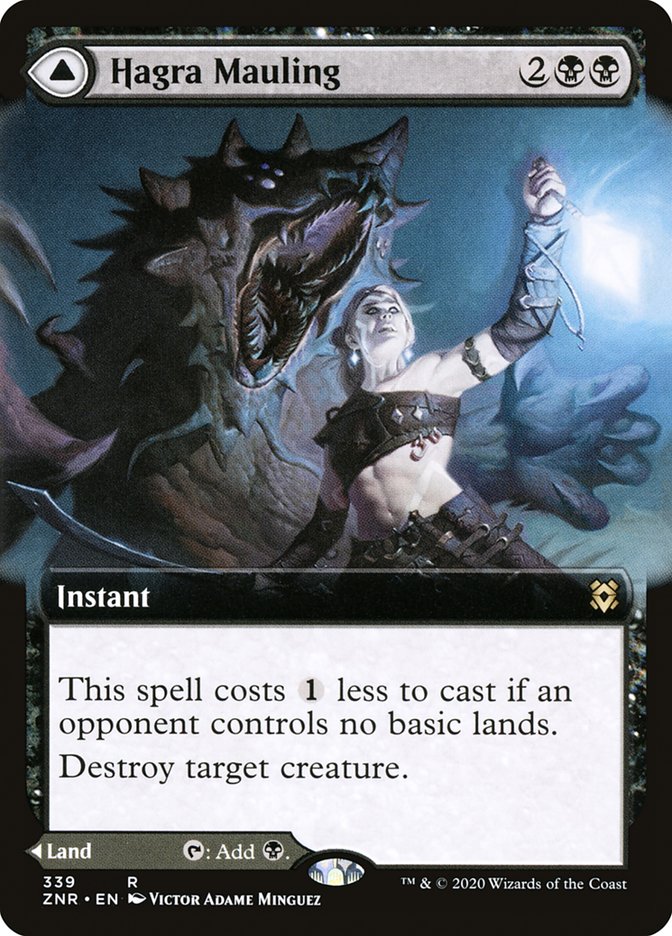 Image of Hagra Mauling // Hagra Broodpit (Extended Art) [Zendikar Rising]