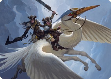 Image of Gryffwing Cavalry Art Card [Innistrad: Crimson Vow Art Series]