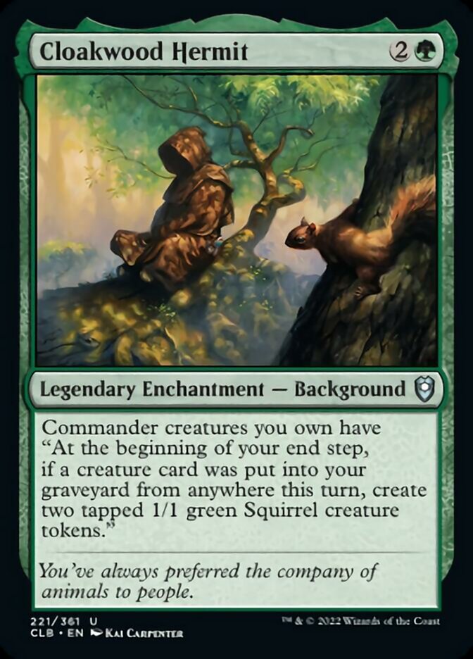 Image of Cloakwood Hermit [Commander Legends: Battle for Baldur's Gate]