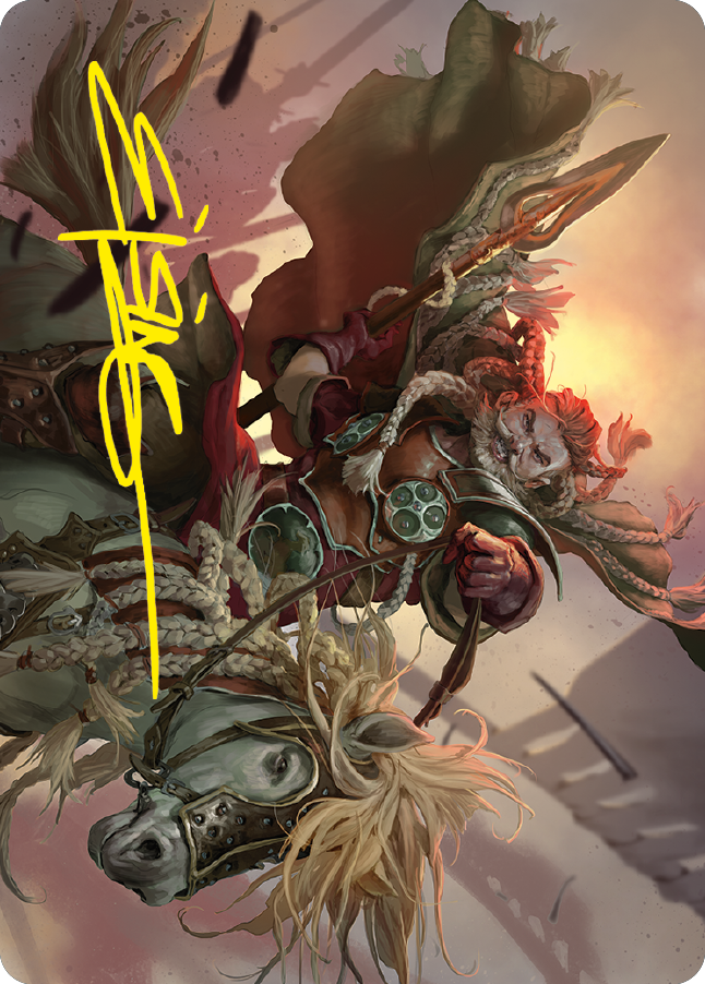Image of Eomer of the Riddermark Art Card (Gold-Stamped Signature) [The Lord of the Rings: Tales of Middle-earth Art Series]