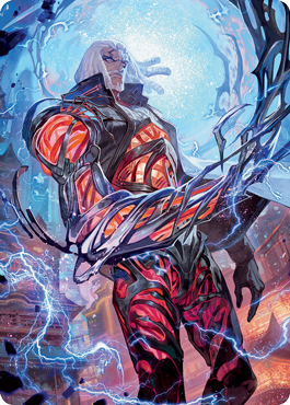 Image of Tezzeret, Betrayer of Flesh Art Card [Kamigawa: Neon Dynasty Art Series]