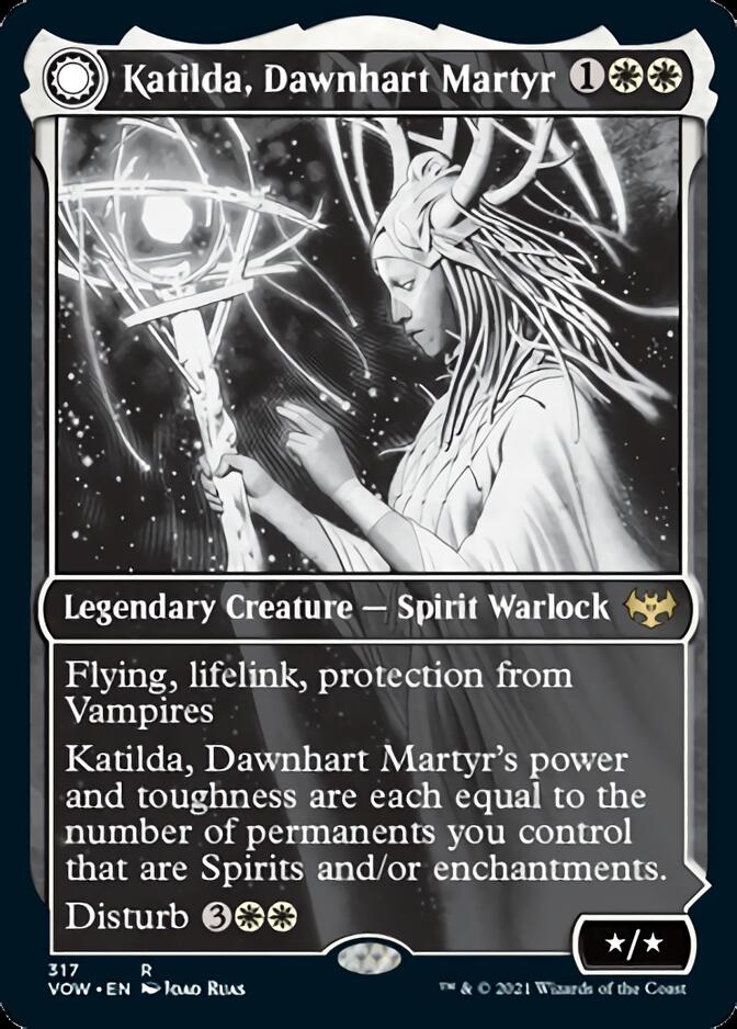 Image of Katilda, Dawnhart Martyr // Katilda's Rising Dawn (Showcase Eternal Night) [Innistrad: Crimson Vow]