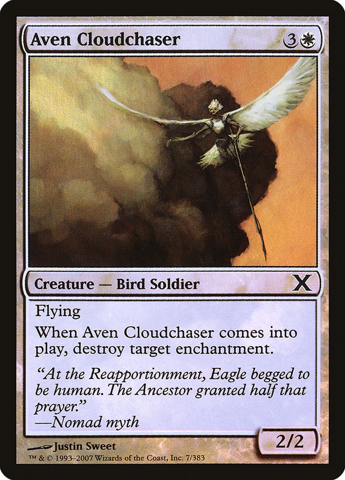 Image of Aven Cloudchaser (Premium Foil) [Tenth Edition]