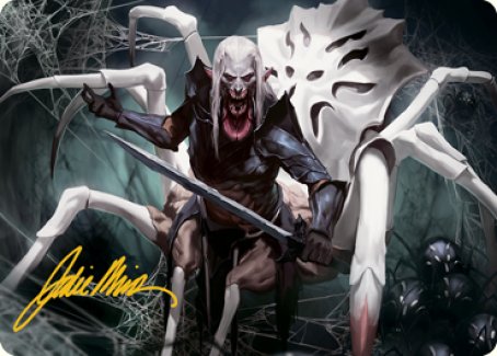 Image of Drider Art Card (Gold-Stamped Signature) [Dungeons & Dragons: Adventures in the Forgotten Realms Art Series]