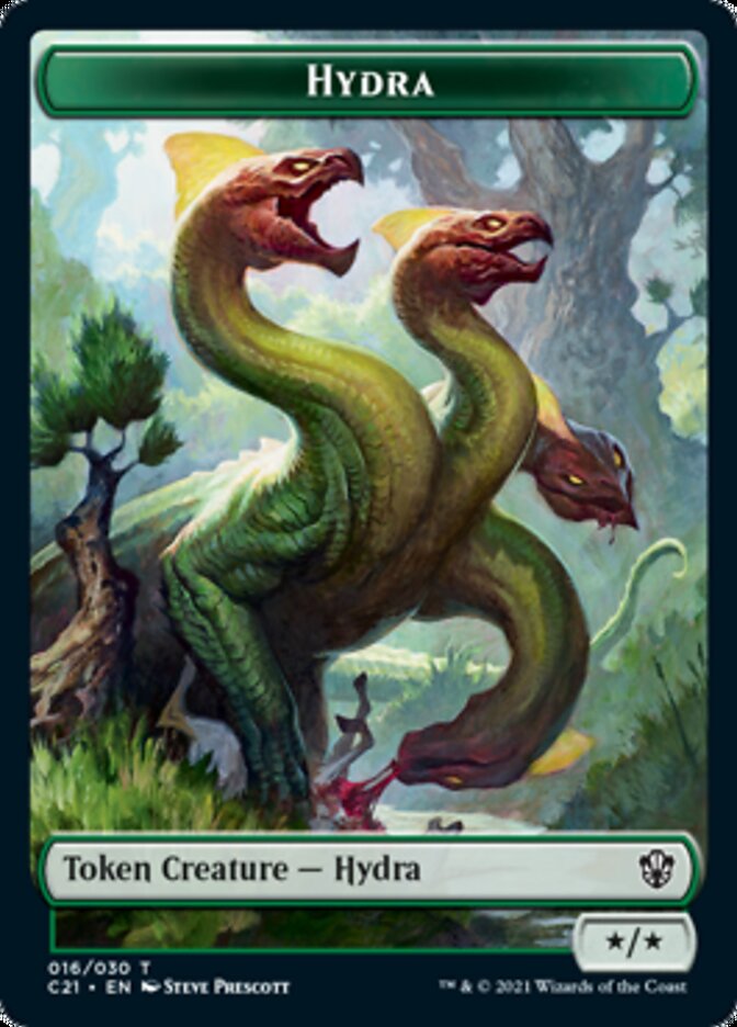 Image of Hydra // Boar Double-Sided Token [Commander 2021 Tokens]