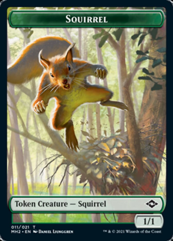 Image of Squirrel // Zombie Army Double-Sided Token [Modern Horizons 2 Tokens]