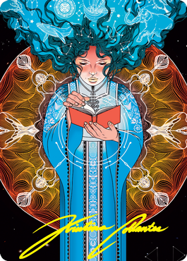 Image of Memory Lapse Art Card (Gold-Stamped Signature) [Strixhaven: School of Mages Art Series]