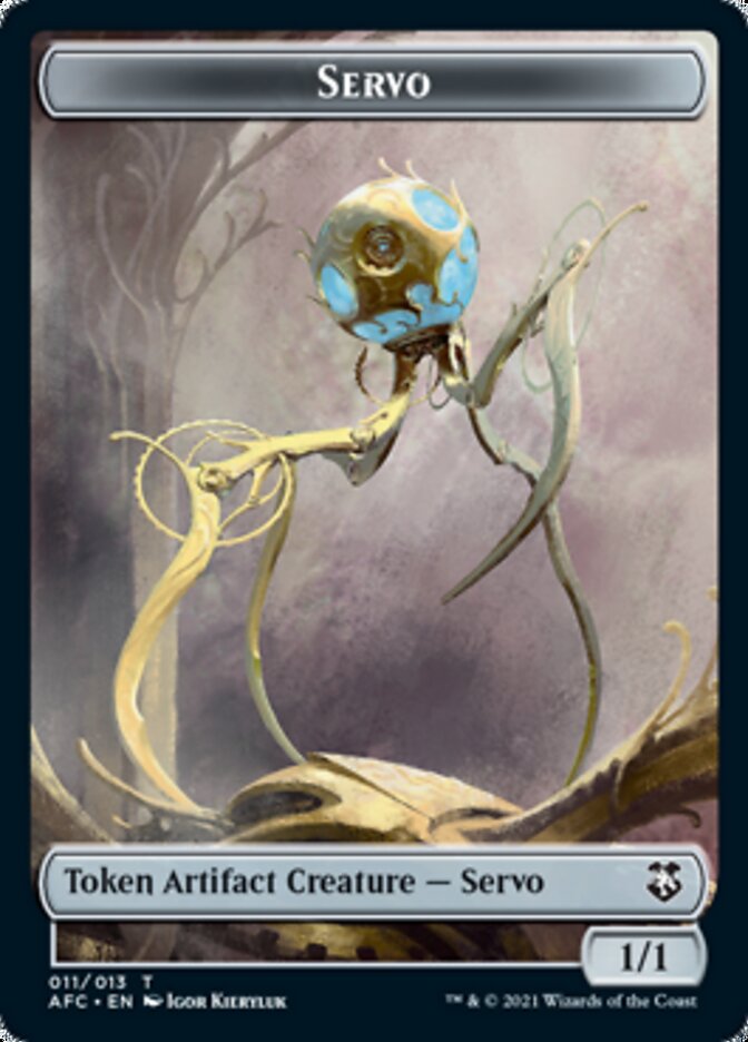 Image of Servo // Treasure Double-Sided Token [Dungeons & Dragons: Adventures in the Forgotten Realms Commander Tokens]