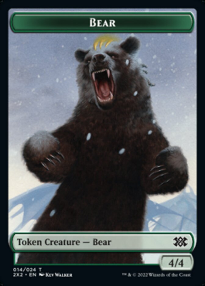 Image of Bear // Vampire Double-Sided Token [Double Masters 2022 Tokens]