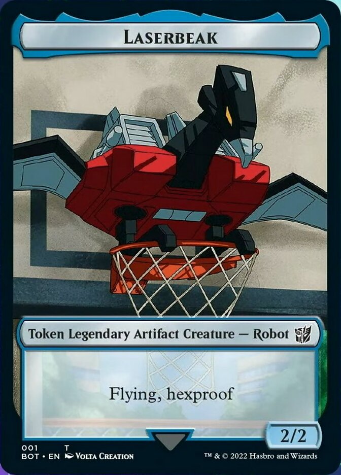 Image of Powerstone // Laserbeak Double-Sided Token [The Brothers' War Tokens]