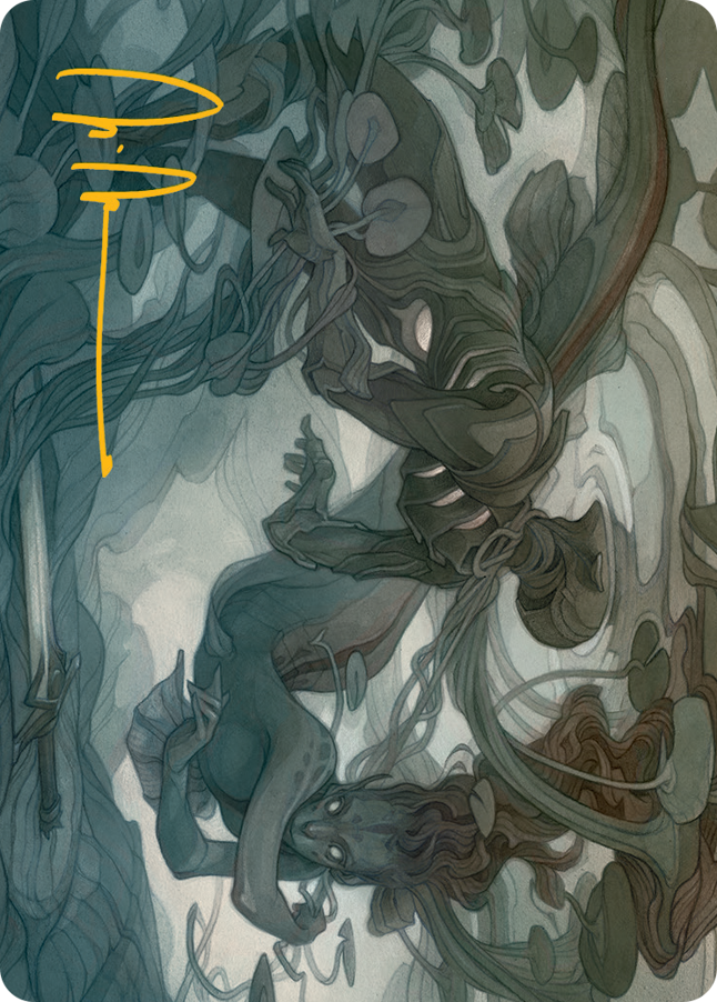 Image of Emry, Lurker of the Loch Art Card (Gold-Stamped Signature) [March of the Machine Art Series]