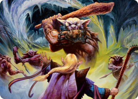 Image of Den of the Bugbear (Dungeon Module) Art Card [Dungeons & Dragons: Adventures in the Forgotten Realms Art Series]