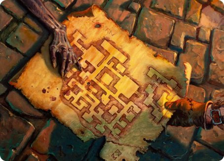 Image of Dungeon Map Art Card [Dungeons & Dragons: Adventures in the Forgotten Realms Art Series]