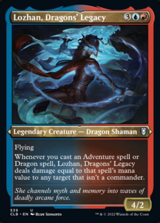 Image of Lozhan, Dragons' Legacy (Foil Etched) [Commander Legends: Battle for Baldur's Gate]