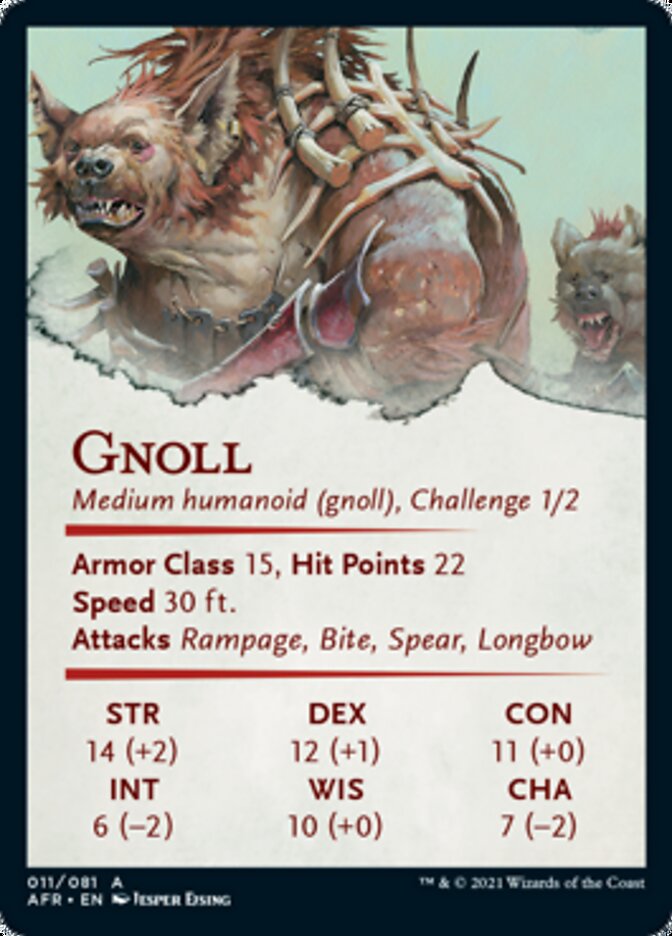 Image of Gnoll Art Card [Dungeons & Dragons: Adventures in the Forgotten Realms Art Series]