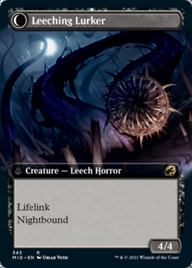 Image of Curse of Leeches // Leeching Lurker (Extended Art) [Innistrad: Midnight Hunt]