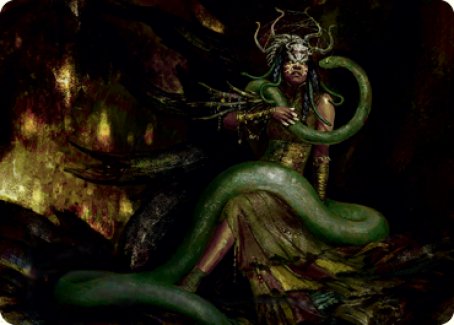 Image of Saryth, the Viper's Fang Art Card [Innistrad: Midnight Hunt Art Series]
