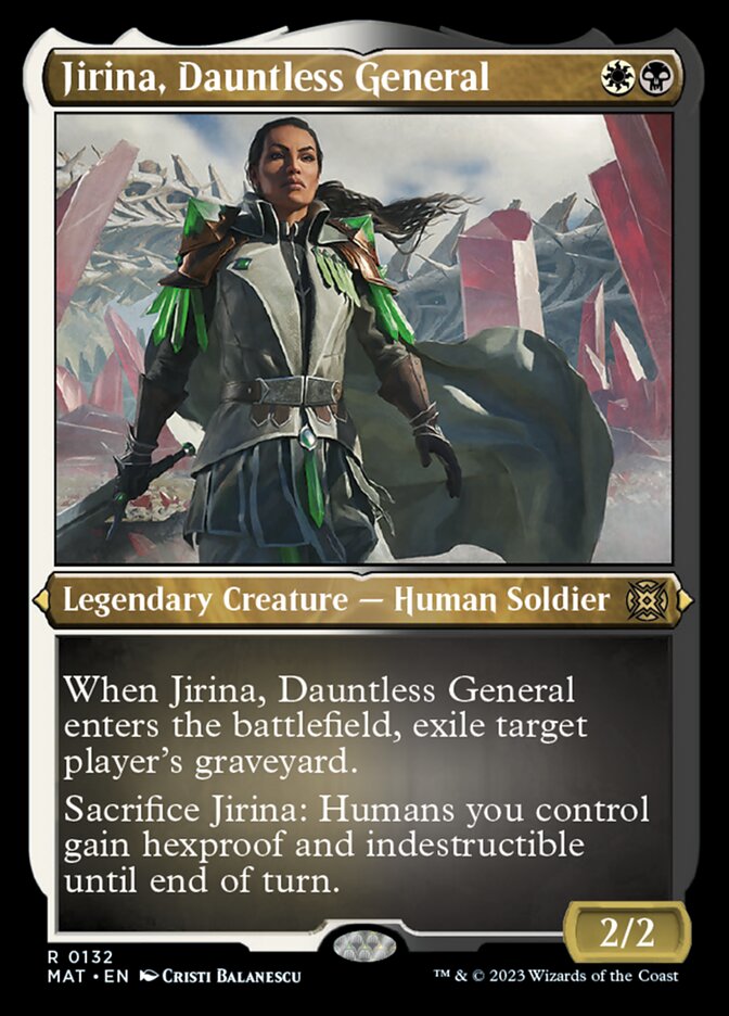 Image of Jirina, Dauntless General (Foil Etched) [March of the Machine: The Aftermath]