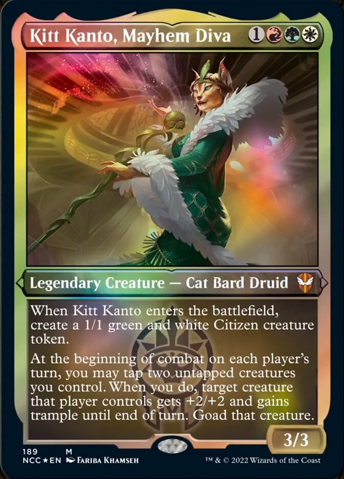 Image of Kitt Kanto, Mayhem Diva (Display Commander) [Streets of New Capenna Commander]