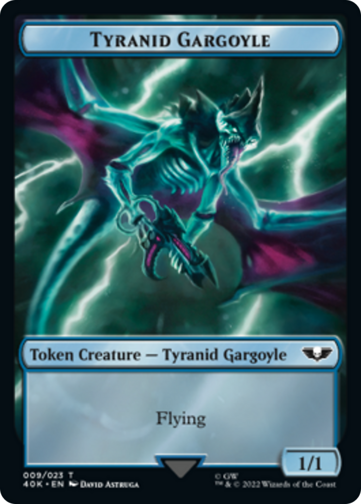Image of Tyranid (17) // Tyranid Gargoyle Double-Sided Token [Warhammer 40,000 Tokens]