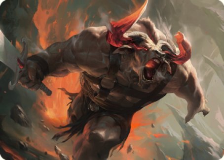 Image of Furious Bellow Art Card [Dominaria United Art Series]